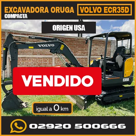 Excavadora Oruga Compacta VOLVO ECR35D